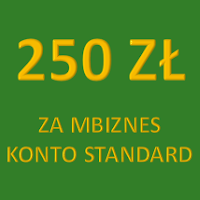 250 zł za mBiznes konto standard od Bankier.pl i mBanku