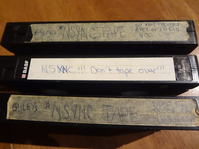 VHS tapes of Nsync TV performances