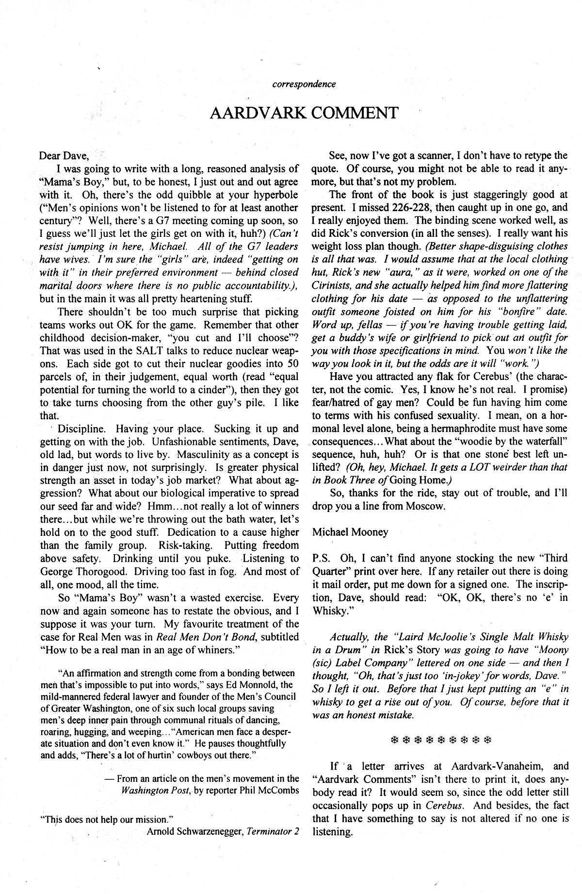 Read online Cerebus comic -  Issue #237 - 22