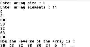 A Great Platform For Education.: C Program to Reverse Array