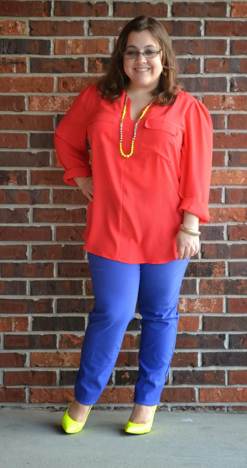 Style Cassentials: Fashion Favorites: Coral Blouse, 5 Ways