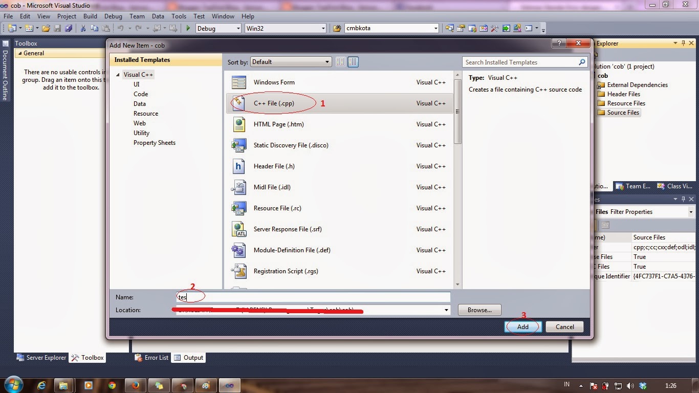 Bagaimana Cara Membuat Project C++ di Microsoft Visual Studio 2010