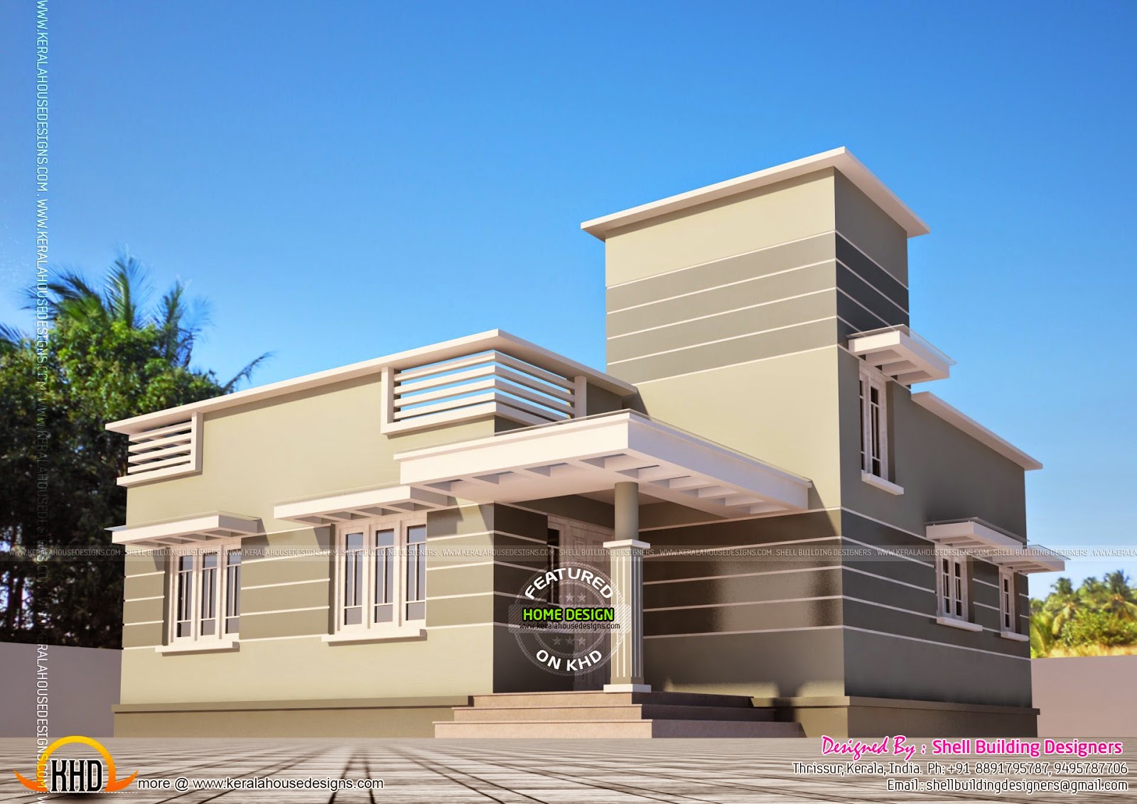 3 bedroom one storied house - Kerala home design and floor plans ...