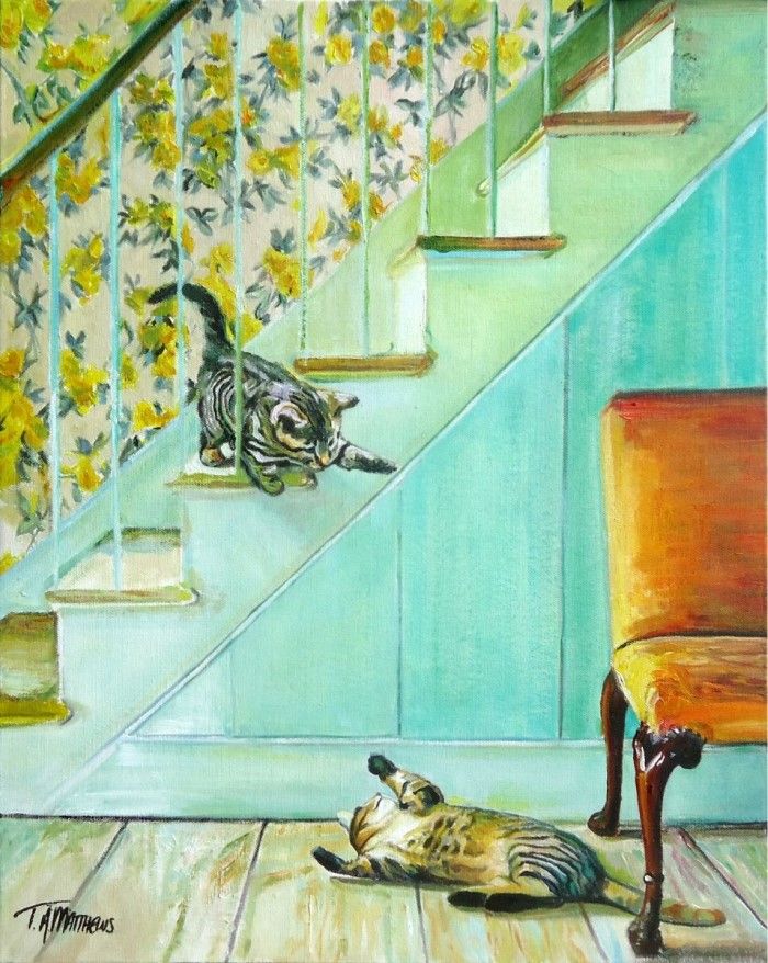 Картины с кошками. Timothy Adam Matthews