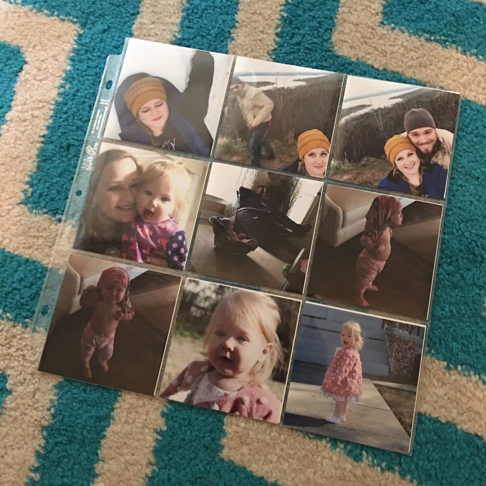 Marla, Plain and Small Photo Album with 4x4 Square Prints
