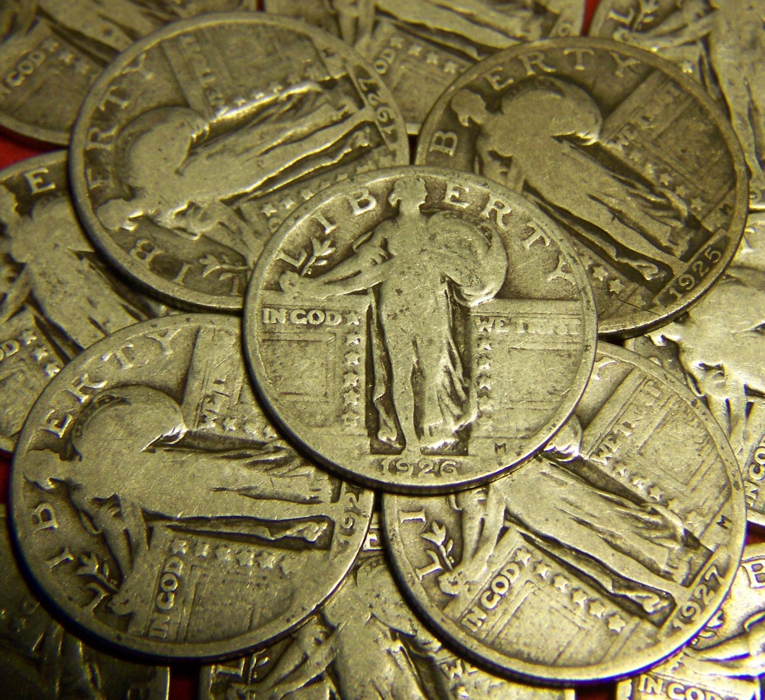 My Coin Pictures: Group of Standing Liberty Silver Quarters