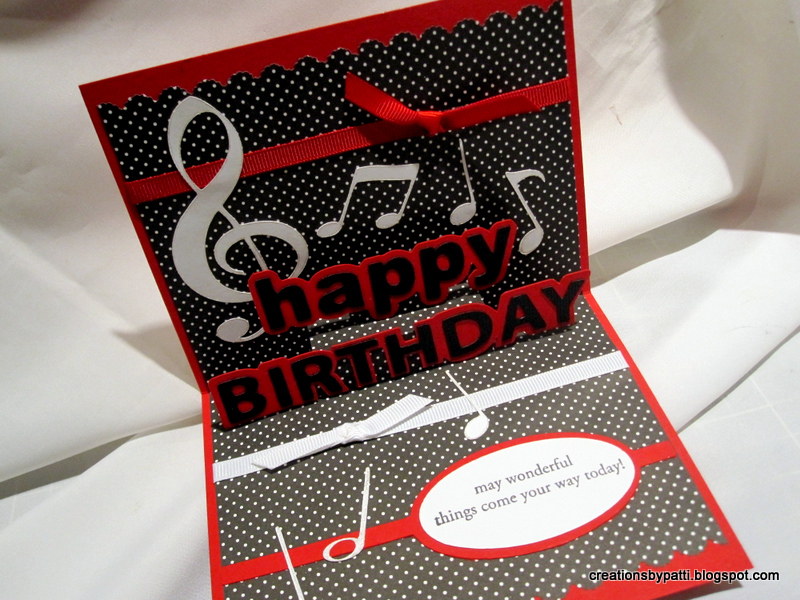 Creations by Patti: Musical Birthday Card