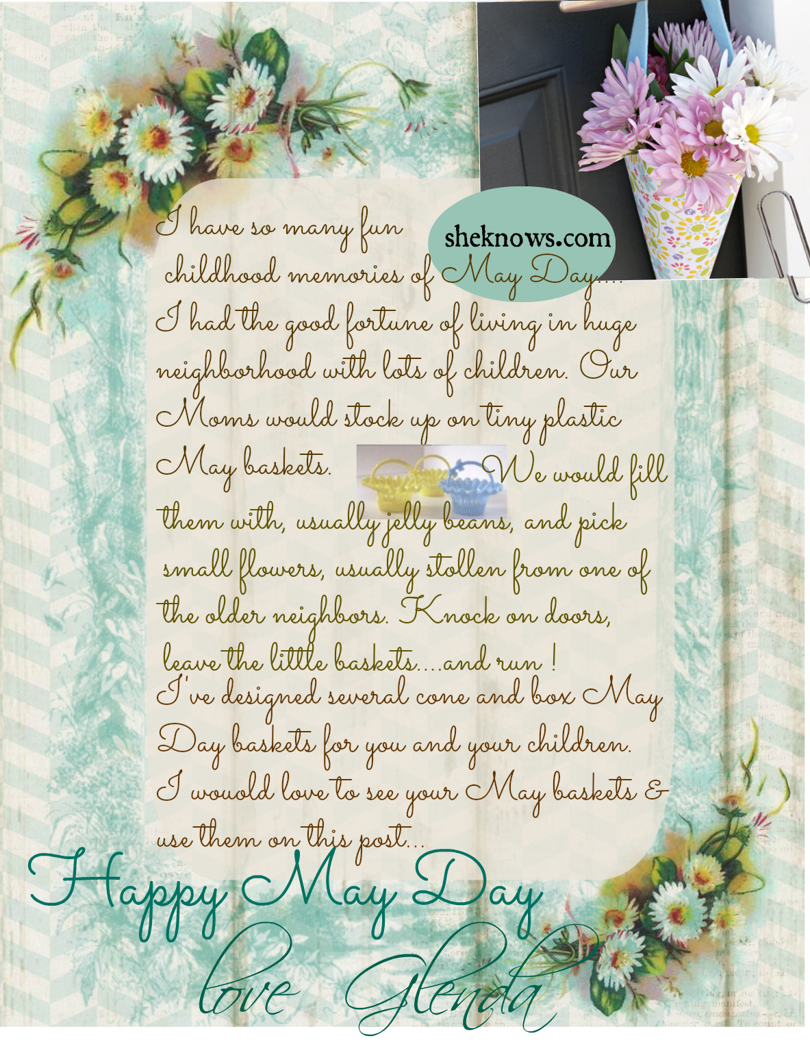 Printable May Day Basket Poem