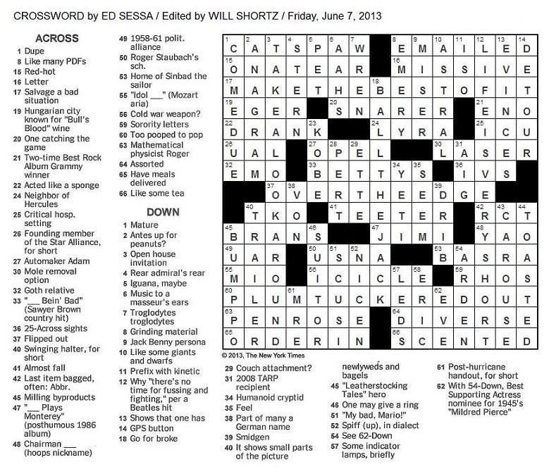 THE NEW YORK TIMES - Crossword Puzzles and Games. 