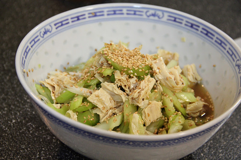 Tummy Thrills Vietnamese Celery Salad with Fu Chok