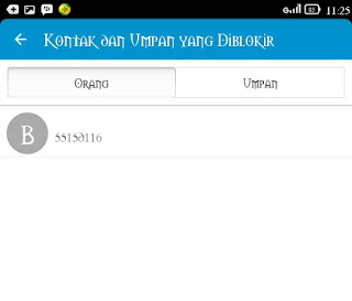 cara memblokir kontak bbm