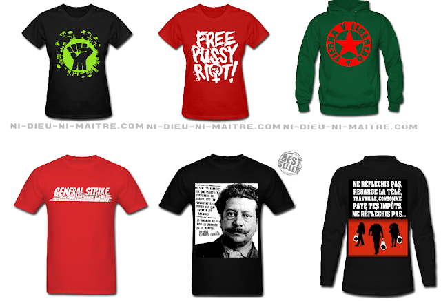 t-shirts libertaires