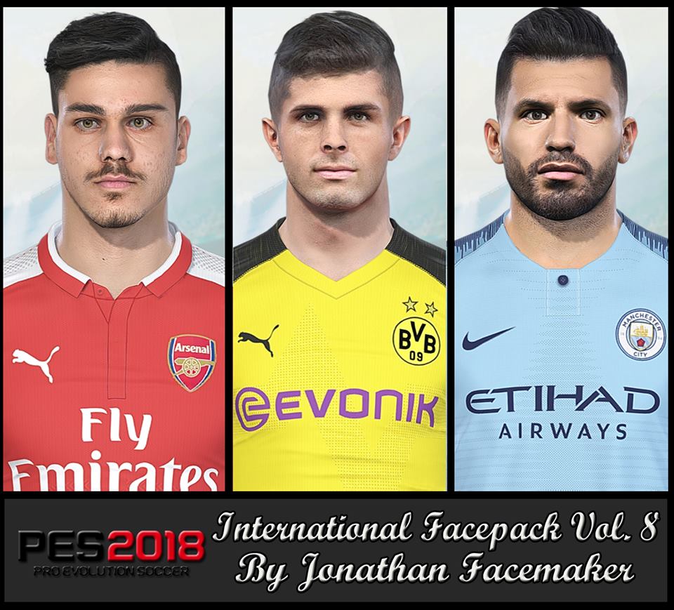Ultigamerz Pes 2018 Aguero Pulisic Mavropanos Faces 2018 19