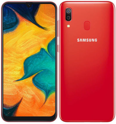 Samsung Galaxy A30 Red Color Smartphone Launched In India.