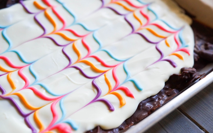 Marbled Chocolate Bark...for Easter or any occasion! 