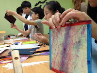 HanjiNaty Hanji Workshop with Korean students