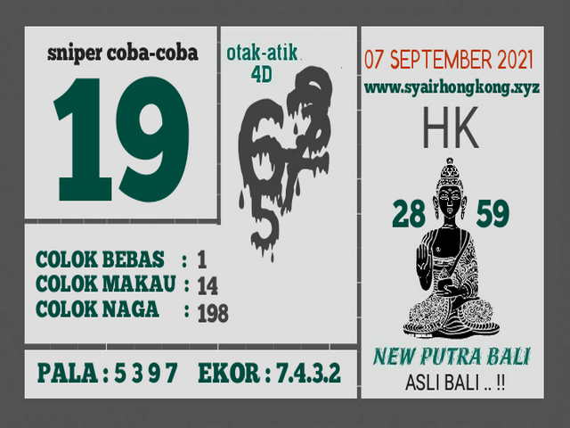 Kode Syair HK Lengkap Senin 30 Agustus 2021 SYAIR TOGEL JITU