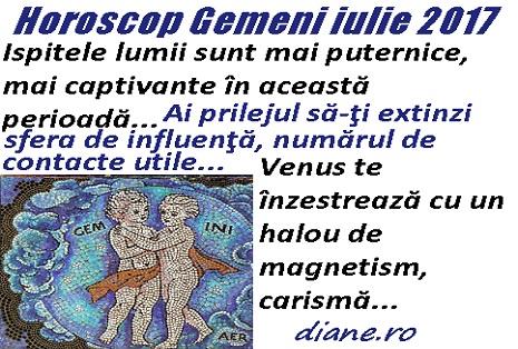Horoscop Gemeni Iulie 2017 Diane Ro