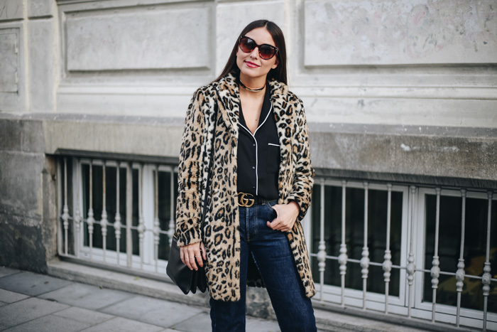 ALL THAT SHE - blog de moda: Camisa pijamera y abrigo de leopardo