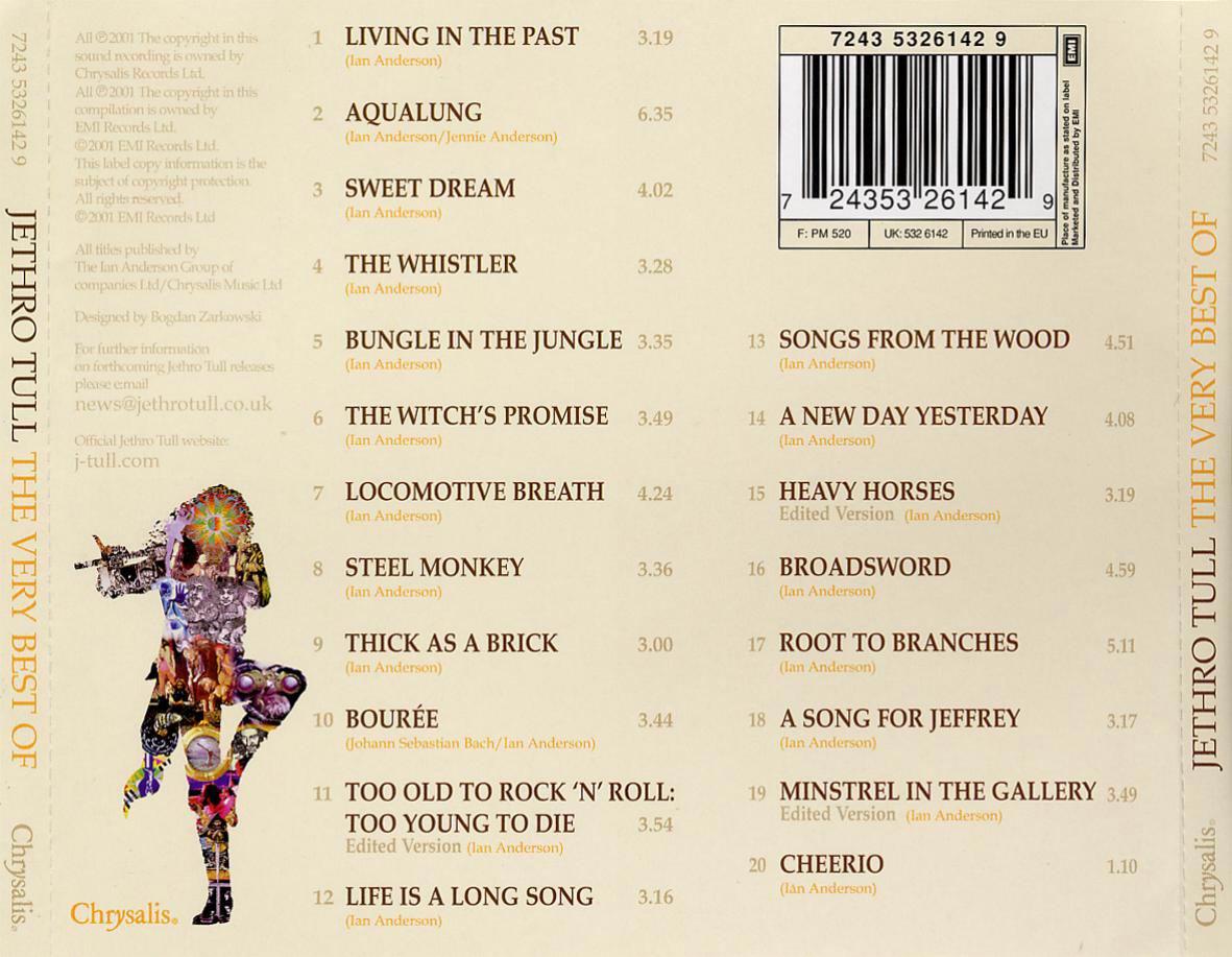 EL GUSANO PROGRESIVO 1 JETHRO TULL THE VERY BEST (2001) INGLATERRA EL GUSANO PROGRESIVO 1 JETHRO TULL THE VERY BEST (2001) INGLATERRA