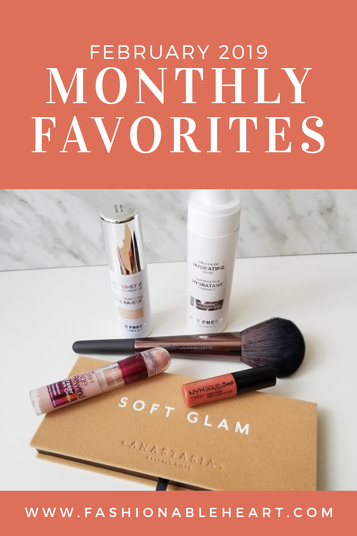 bblogger, bbloggers, bbloggerca, canadian beauty blogger, beauty blog, monthly favorites, maybelline, age rewind, nyx, liquid suede, lipstick, nude by nature, finishing brush, joe fresh beauty, hydra stay, foundation, fresh and go, fresh & go, spray, drugstore makeup, anastasia beverly hills, abh, soft glam, palette