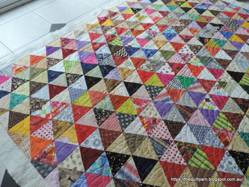 The Quilt Yarn: 1000 Pyramids Quilt