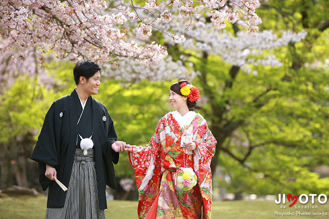 奈良前撮りロケーション撮影｜桜