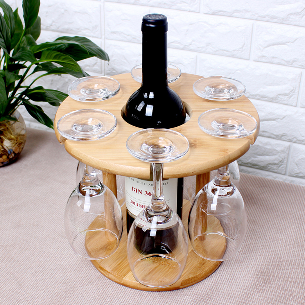 Installation Guide Red Wine Rack for Six Glasses and One Wine Bottle