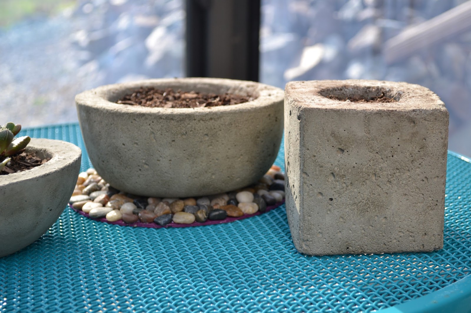 Crochet in Color Concrete Planters