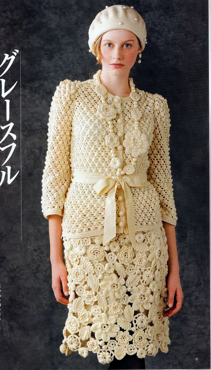 Irina: Beautiful crochet skirt. Patterns.