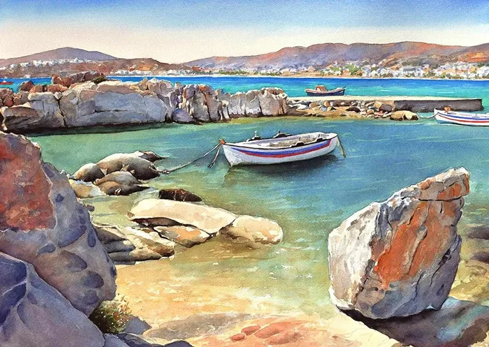 Pantelis Zografos 1949 | Greek Watercolor painter