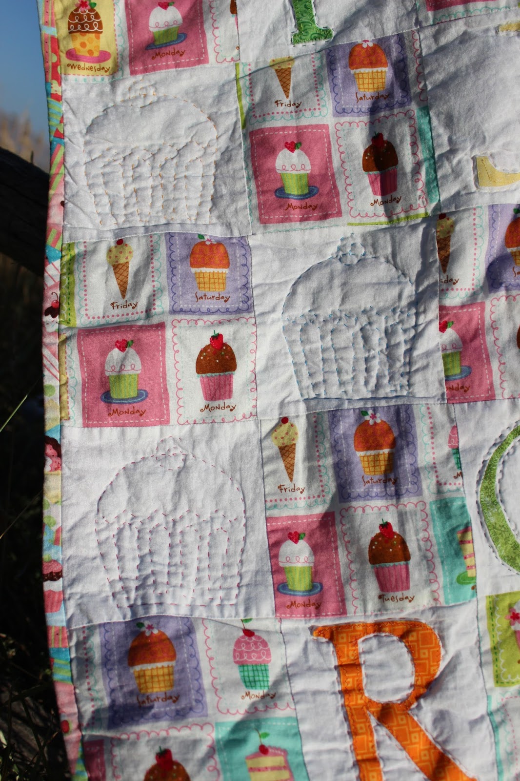 Puddle Jumper Quilts 'n' things Cupcake Alphabet Quilt