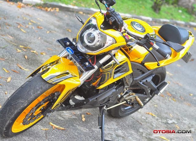 Modifikasi Yamaha Vixion Street Fighter Ban Gambot Keren 2014