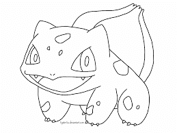 Bulbasaur coloring page 1