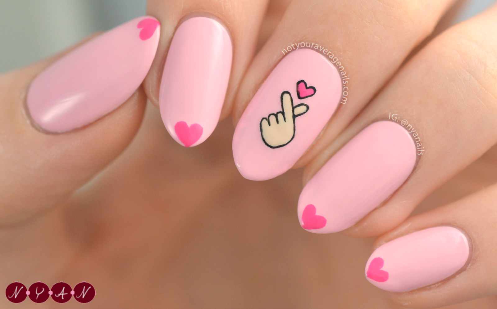 N.Y.A. Nails: Finger Hearts