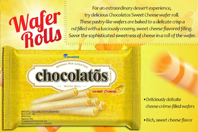 Contoh iklan Chocolatos dalam Bahasa Inggris Chocolatos Sweet Cheese