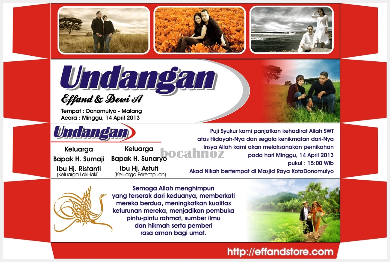 Desain Undangan Pernikahan Unik