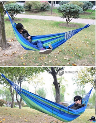 Jual Hammock Camping Single Murah - Motif Salur Nyaman Jual Hammock Camping Single Murah - Motif Salur Nyaman