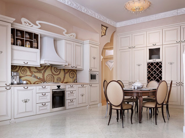spacious kitchen design interior