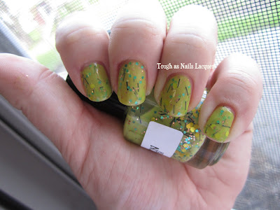 Tough As Nails Lacquer: Fixation Polish: Lime Crush