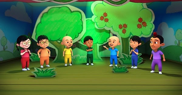 Cerita kartun: upin Ipin Warna Warni