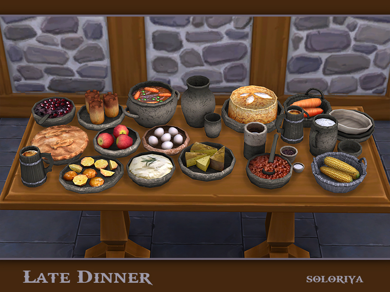 Soloriya Late Dinner Sims 4