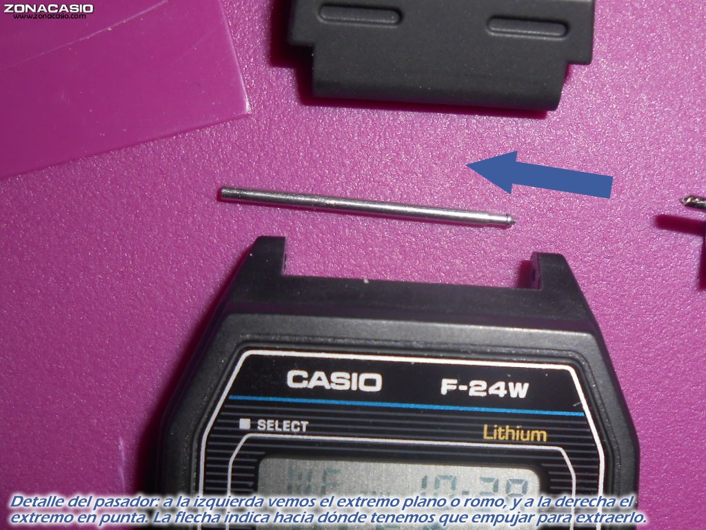 Zona Casio: Cómo extraer correctamente los pasadores del Casio F-91