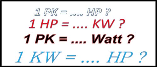 Penjelasan lengkap tentang satuan Daya listrik Watt, KW, HP, PK dan sejarahnya - Tempat kita berbagi ilmu