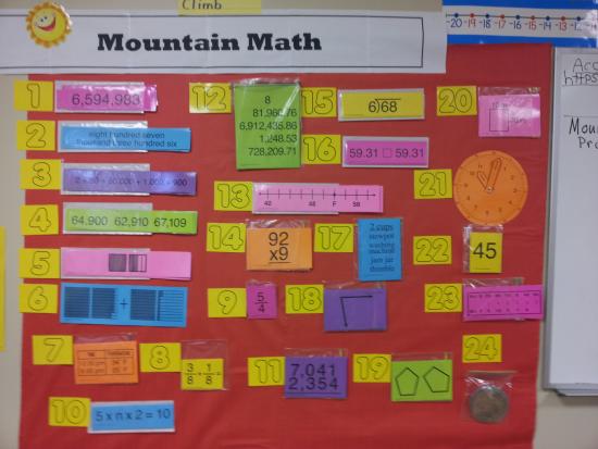 Jiru's Classroom: Mountain Math - Bulletin Board Kit