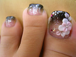 designs nail toe toes styles pink nails toenails pretty toenail flower these very french fingernails