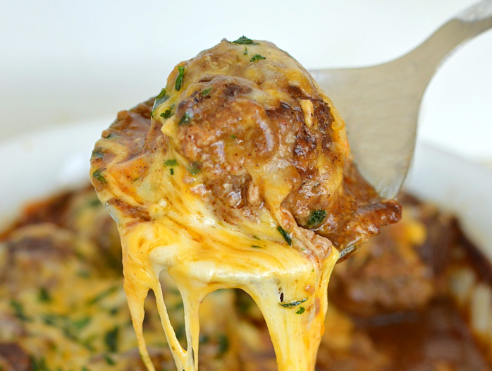 Cheesy Mexican Meatballs