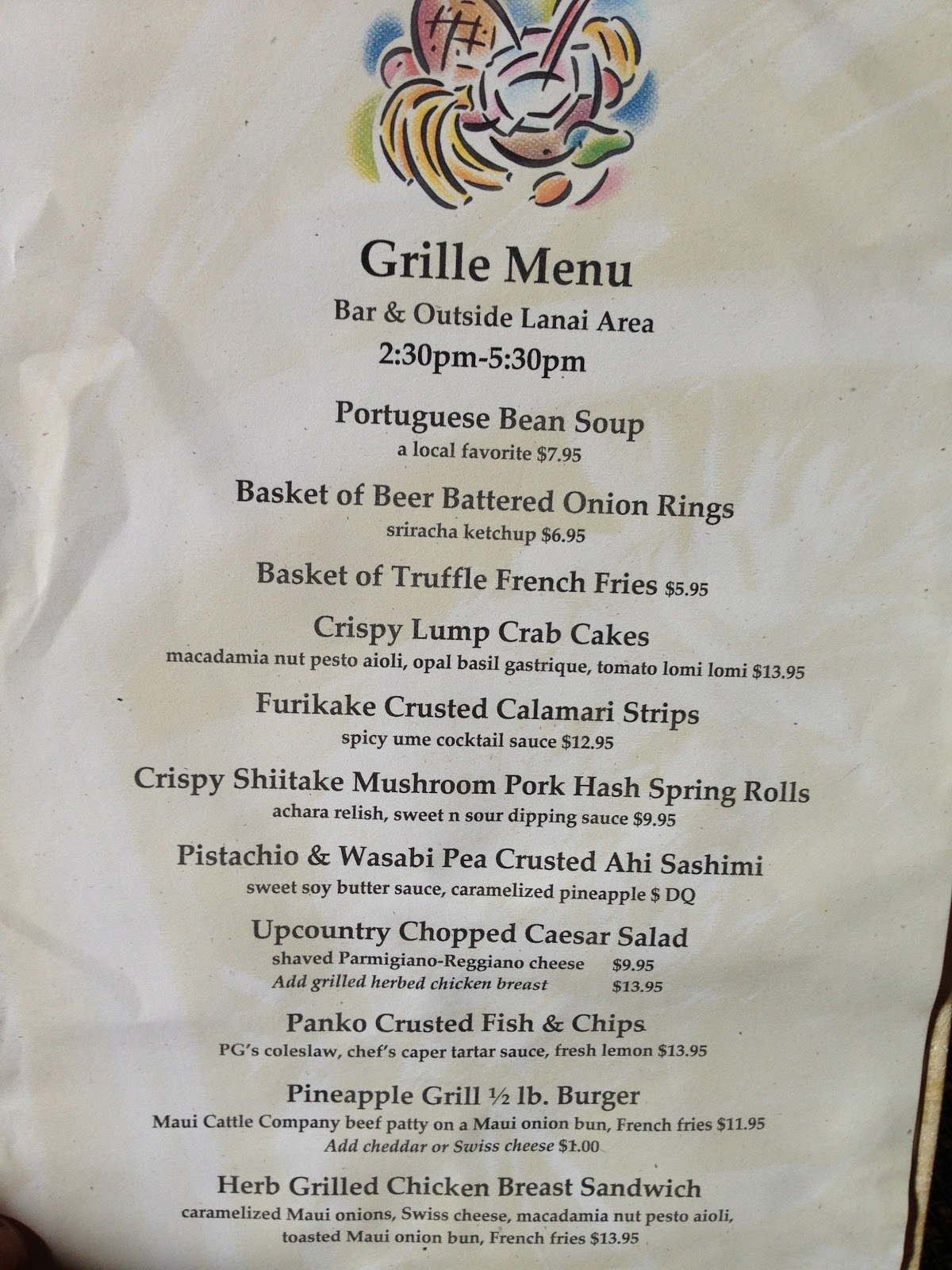 GREAT EATS HAWAII THE PINEAPPLE GRILL KAPALUA, MAUI