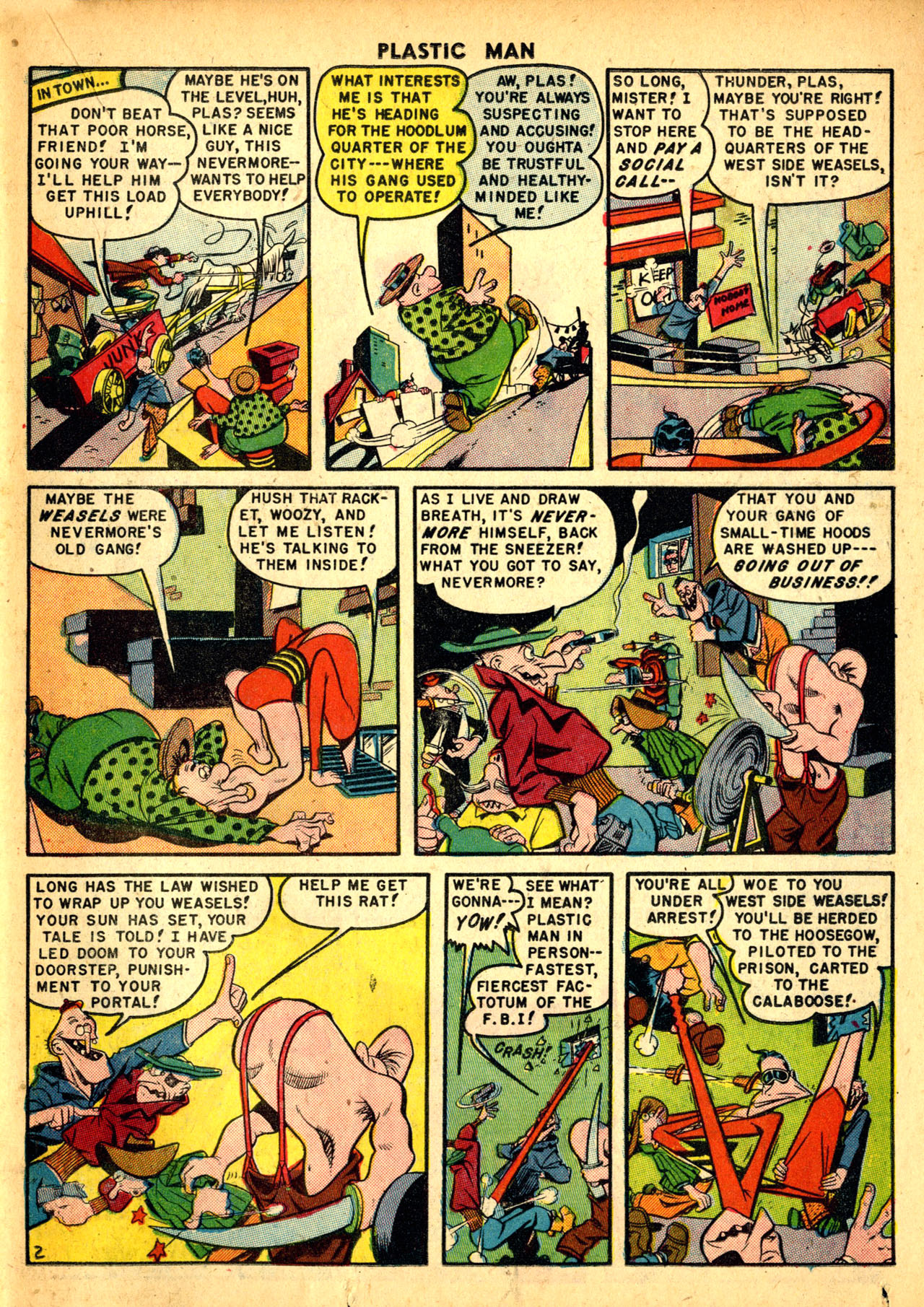Read online Plastic Man (1943) comic -  Issue #23 - 19