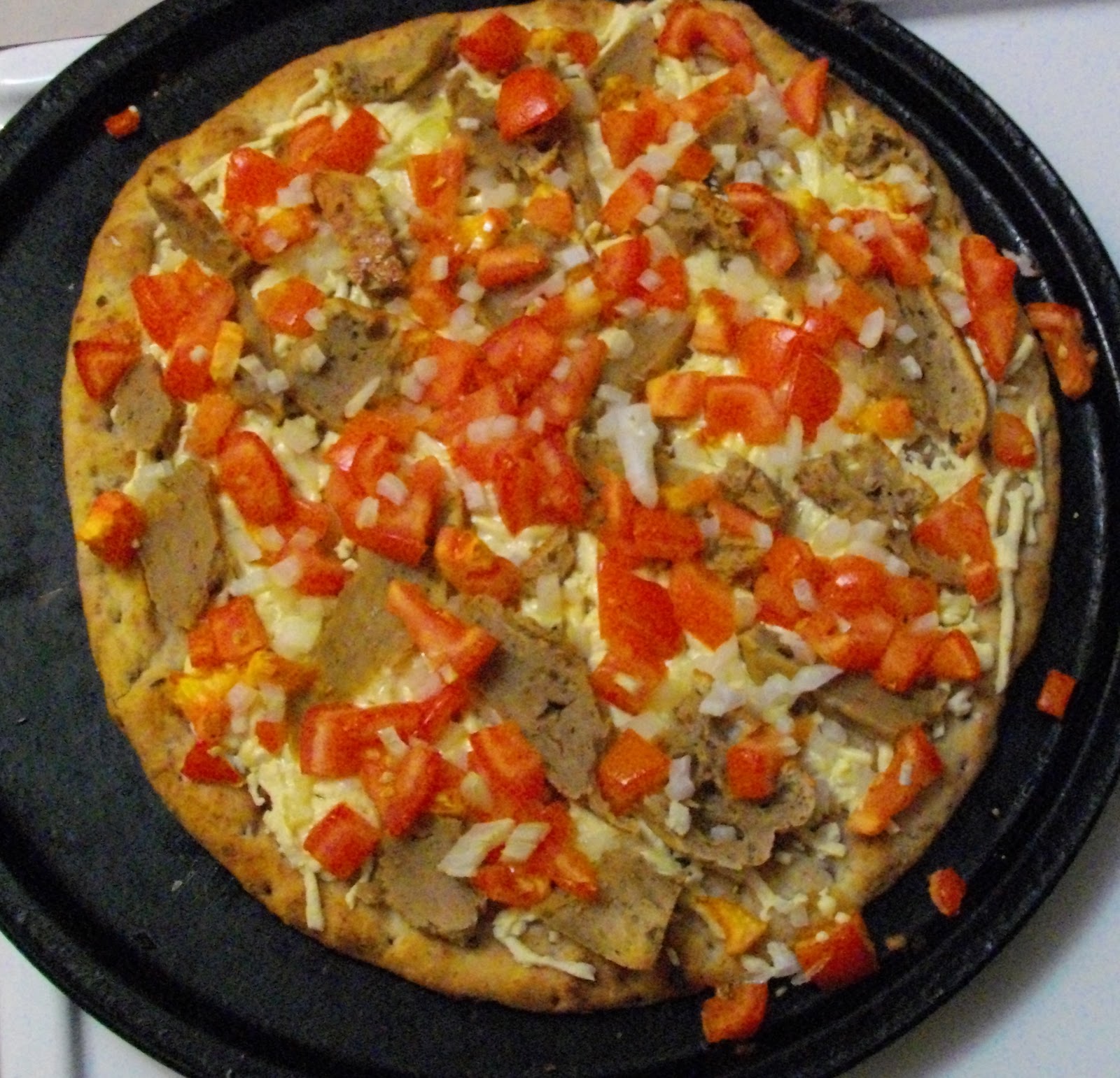 Vegan Vamps Donair Pizza, Hold the Bad Karma